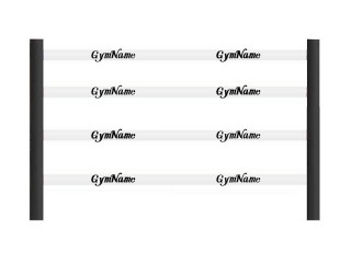 16 pcs x 3 m. Customized Muay Thai Ring Rope Cover for 4x4 m. Ring : White