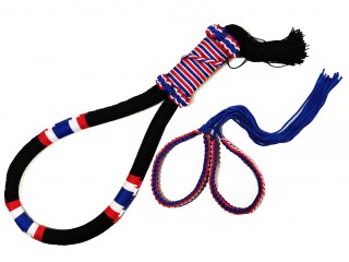 Muay Thai Head band + Arm bands : CrossFlag-Black