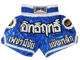 Lumpinee Blue Child Muay Thai Shorts with tassles : LUM-015-K